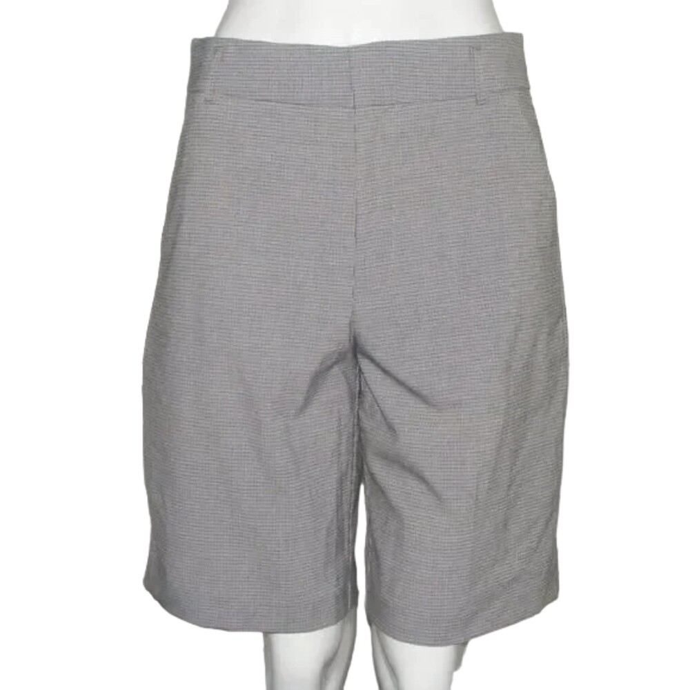 new ZARA Shorts, M, Bermuda Walking, Micro-Houndstooth, Pockets, Zipper fly